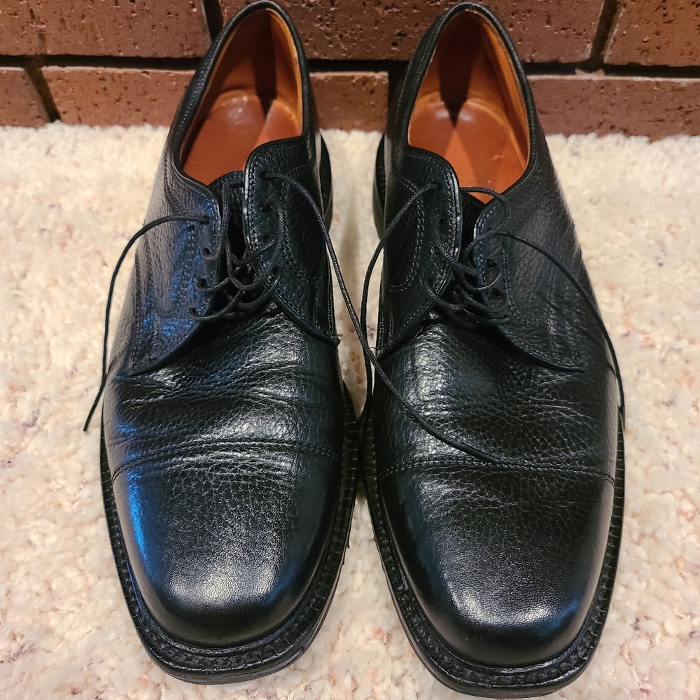 Allen Edmonds Becker Black Cap-Toe Oxford Lace-Up Dress Shoes Size 9 D
